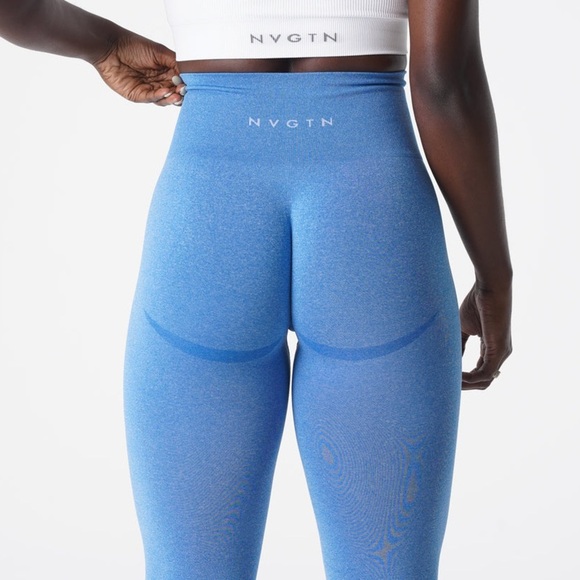 NVGTN Ocean Blue Curve Seamless Leggings Women’s size Small - Picture 10 of 11